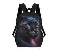 sinyumoney Sac D'école Imprimé En 3D Cosmic Leopard Portrait-1 Sac À Dos Enfant, Sac À Livres Mignon, Imperméable, Mode Et Décontracté 17inch