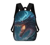sinyumoney Sac D'école Imprimé En 3D Dragon Fire Fantasy Artwork -1 Sac À Dos Enfant, Sac À Livres Mignon, Imperméable, Mode Et Décontracté 17inch