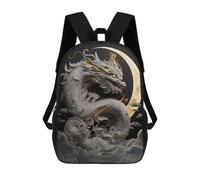 sinyumoney Sac D'école Imprimé En 3D Dragon Moon Myth -1 Sac À Dos Enfant, Sac À Livres Mignon, Imperméable, Mode Et Décontracté 17inch