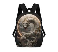 sinyumoney Sac D'école Imprimé En 3D Dragon Moon Mythology -1 Sac À Dos Enfant, Sac À Livres Mignon, Imperméable, Mode Et Décontracté 17inch