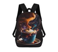 sinyumoney Sac D'école Imprimé En 3D Espresso Planes Sac À Dos Enfant, Sac À Livres Mignon, Imperméable, Mode Et Décontracté 17inch
