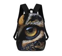 sinyumoney Sac D'école Imprimé En 3D Eye of Tiger Sac À Dos Enfant, Sac À Livres Mignon, Imperméable, Mode Et Décontracté 17inch