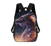 sinyumoney Sac D'école Imprimé En 3D Galactic Dragon Eruption Sac À Dos Enfant, Sac À Livres Mignon, Imperméable, Mode Et Décontracté 17inch