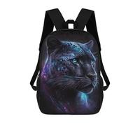 sinyumoney Sac D'école Imprimé En 3D Galactic Leopard Art Print Sac À Dos Enfant, Sac À Livres Mignon, Imperméable, Mode Et Décontracté 17inch