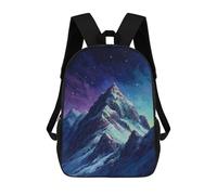 sinyumoney Sac D'école Imprimé En 3D Galactic Mountain Majesty Sac À Dos Enfant, Sac À Livres Mignon, Imperméable, Mode Et Décontracté 17inch