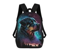 sinyumoney Sac D'école Imprimé En 3D Galactic Rottweiler Portrait Sac À Dos Enfant, Sac À Livres Mignon, Imperméable, Mode Et Décontracté 17inch