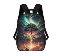 sinyumoney Sac D'école Imprimé En 3D Galactic Tree of Life -10 Sac À Dos Enfant, Sac À Livres Mignon, Imperméable, Mode Et Décontracté 17inch