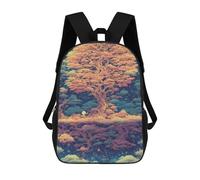 sinyumoney Sac D'école Imprimé En 3D Galactic Tree Symphony Sac À Dos Enfant, Sac À Livres Mignon, Imperméable, Mode Et Décontracté 17inch