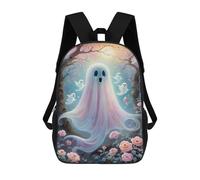 sinyumoney Sac D'école Imprimé En 3D Ghostly Garden Fantasy Sac À Dos Enfant, Sac À Livres Mignon, Imperméable, Mode Et Décontracté 17inch