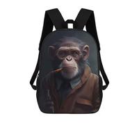 sinyumoney Sac D'école Imprimé En 3D King of The Forest Sac À Dos Enfant, Sac À Livres Mignon, Imperméable, Mode Et Décontracté 17inch