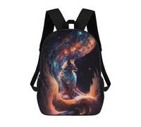 sinyumoney Sac D'école Imprimé En 3D Kurama, A Nine Tailed Fox Sac À Dos Enfant, Sac À Livres Mignon, Imperméable, Mode Et Décontracté 17inch