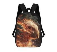 sinyumoney Sac D'école Imprimé En 3D Magical Forest Rabbit Sac À Dos Enfant, Sac À Livres Mignon, Imperméable, Mode Et Décontracté 17inch