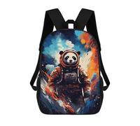 sinyumoney Sac D'école Imprimé En 3D Panda Astronaut Space Art Print-1 Sac À Dos Enfant, Sac À Livres Mignon, Imperméable, Mode Et Décontracté 17inch