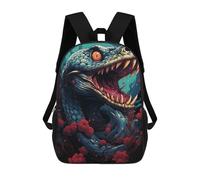 sinyumoney Sac D'école Imprimé En 3D Serpent's Embrace Sac À Dos Enfant, Sac À Livres Mignon, Imperméable, Mode Et Décontracté 17inch