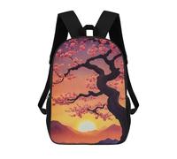 sinyumoney Sacs À Dos 3D Pour Enfants, Sacs D'école Cherry Blossom Japanese Sac D'école Imprimé En 3D Pour Garçons, Élèves Du Primaire Et Du Collège 17inch
