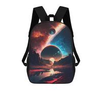 sinyumoney Sacs À Dos 3D Pour Enfants, Sacs D'école Cosmic Sunset Serenity Sac D'école Imprimé En 3D Pour Garçons, Élèves Du Primaire Et Du Collège 17inch
