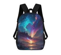 sinyumoney Sacs À Dos 3D Pour Enfants, Sacs D'école Epic Night Sky in Space Sac D'école Imprimé En 3D Pour Garçons, Élèves Du Primaire Et Du Collège 17inch