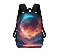 sinyumoney Sacs À Dos 3D Pour Enfants, Sacs D'école Galactic Wanderlust Sac D'école Imprimé En 3D Pour Garçons, Élèves Du Primaire Et Du Collège 17inch