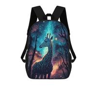 sinyumoney Sacs À Dos 3D Pour Enfants, Sacs D'école Giraffe Neon Sac D'école Imprimé En 3D Pour Garçons, Élèves Du Primaire Et Du Collège 17inch