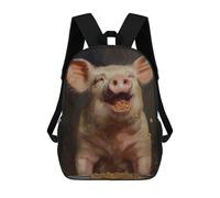 sinyumoney Sacs À Dos 3D Pour Enfants, Sacs D'école Happy Pig Ramen Noodles Sac D'école Imprimé En 3D Pour Garçons, Élèves Du Primaire Et Du Collège 17inch