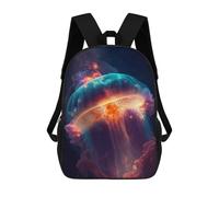 sinyumoney Sacs À Dos 3D Pour Enfants, Sacs D'école Space Jellyfish Milky Way Sac D'école Imprimé En 3D Pour Garçons, Élèves Du Primaire Et Du Collège 17inch