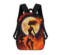 sinyumoney Sacs À Dos 3D Pour Enfants, Sacs D'école Walk through The Fire Sac D'école Imprimé En 3D Pour Garçons, Élèves Du Primaire Et Du Collège 17inch