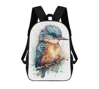sinyumoney Sacs À Dos 3D Pour Enfants, Sacs D'école Watercolor Baby Kingfisher Sac D'école Imprimé En 3D Pour Garçons, Élèves Du Primaire Et Du Collège 17inch