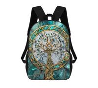 sinyumoney Sacs À Dos 3D Pour Enfants, Sacs D'école Yggdrasil Tree of Life Sac D'école Imprimé En 3D Pour Garçons, Élèves Du Primaire Et Du Collège 17inch