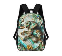 sinyumoney Sacs À Dos Abstract Elephant Kintsugi Sac À Dos Scolaire Pour Enfants, Sac D'école Imprimé En 3D Pour Garçons, Élèves Du Primaire Et Du Collège 17inch