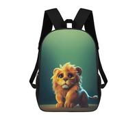 sinyumoney Sacs À Dos Adorable Lion Cub Illustration Sac À Dos Scolaire Pour Enfants, Sac D'école Imprimé En 3D Pour Garçons, Élèves Du Primaire Et Du Collège 17inch