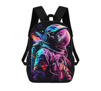 sinyumoney Sacs À Dos Astronaut Neon Light Color Sac À Dos Scolaire Pour Enfants, Sac D'école Imprimé En 3D Pour Garçons, Élèves Du Primaire Et Du Collège 17inch
