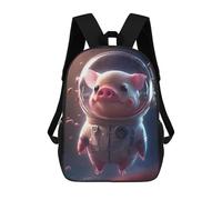 sinyumoney Sacs À Dos Astronaut Space Pig Sac À Dos Scolaire Pour Enfants, Sac D'école Imprimé En 3D Pour Garçons, Élèves Du Primaire Et Du Collège 17inch