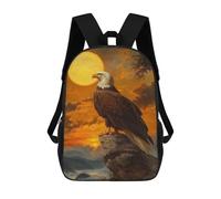 sinyumoney Sacs À Dos Bald Eagle Sunset Sac À Dos Scolaire Pour Enfants, Sac D'école Imprimé En 3D Pour Garçons, Élèves Du Primaire Et Du Collège 17inch