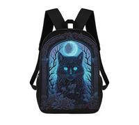 sinyumoney Sacs À Dos Black Light Cat 3 Sac À Dos Scolaire Pour Enfants, Sac D'école Imprimé En 3D Pour Garçons, Élèves Du Primaire Et Du Collège 17inch