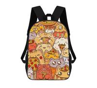 sinyumoney Sacs À Dos Bunch of Pizza Cats Sac À Dos Scolaire Pour Enfants, Sac D'école Imprimé En 3D Pour Garçons, Élèves Du Primaire Et Du Collège 17inch