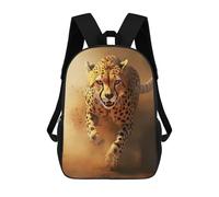sinyumoney Sacs À Dos Cheetah Running Through Dust - African Wildlife Photo Sac À Dos Scolaire Pour Enfants, Sac D'école Imprimé En 3D Pour Garçons, Élèves Du Primaire Et Du Collège 17inch