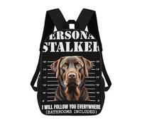 sinyumoney Sacs À Dos Chocolate Labrador Stalker Mugshot Sac À Dos Scolaire Pour Enfants, Sac D'école Imprimé En 3D Pour Garçons, Élèves Du Primaire Et Du Collège 17inch