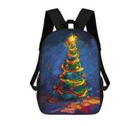 sinyumoney Sacs À Dos Christmas Tree Painting Sac À Dos Scolaire Pour Enfants, Sac D'école Imprimé En 3D Pour Garçons, Élèves Du Primaire Et Du Collège 17inch