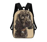 sinyumoney Sacs À Dos Cocker Spaniel Caricature Sac À Dos Scolaire Pour Enfants, Sac D'école Imprimé En 3D Pour Garçons, Élèves Du Primaire Et Du Collège 17inch