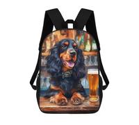 sinyumoney Sacs À Dos Cocker Spaniel Dog Beer Sac À Dos Scolaire Pour Enfants, Sac D'école Imprimé En 3D Pour Garçons, Élèves Du Primaire Et Du Collège 17inch