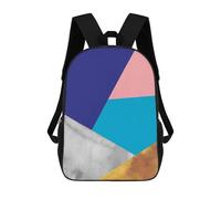 sinyumoney Sacs À Dos Collage Art 2 Sac À Dos Scolaire Pour Enfants, Sac D'école Imprimé En 3D Pour Garçons, Élèves Du Primaire Et Du Collège 17inch