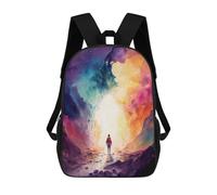 sinyumoney Sacs À Dos Colorful Pathway to Light Sac À Dos Scolaire Pour Enfants, Sac D'école Imprimé En 3D Pour Garçons, Élèves Du Primaire Et Du Collège 17inch