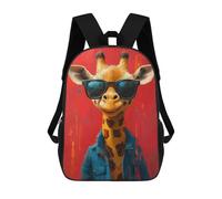 sinyumoney Sacs À Dos Cool Giraffe in Sunglasses Sac À Dos Scolaire Pour Enfants, Sac D'école Imprimé En 3D Pour Garçons, Élèves Du Primaire Et Du Collège 17inch