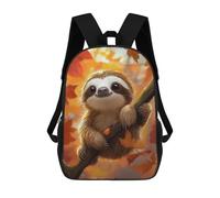 sinyumoney Sacs À Dos Cute Sloth in Autumn Sac À Dos Scolaire Pour Enfants, Sac D'école Imprimé En 3D Pour Garçons, Élèves Du Primaire Et Du Collège 17inch