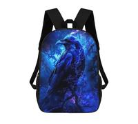 sinyumoney Sacs À Dos Dark Raven in Forest Sac À Dos Scolaire Pour Enfants, Sac D'école Imprimé En 3D Pour Garçons, Élèves Du Primaire Et Du Collège 17inch