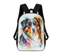 sinyumoney Sacs À Dos De 17 Pouces Australian Shepherd Art Sac D'école Imprimé En 3D Pour Garçons (primaire Et Collège)