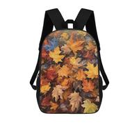 sinyumoney Sacs À Dos De 17 Pouces Autumn Leaves Painting Sac D'école Imprimé En 3D Pour Garçons (primaire Et Collège)