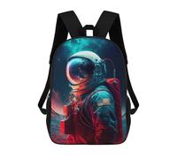 sinyumoney Sacs À Dos De 17 Pouces Beyond The Stars Astronaut Sac D'école Imprimé En 3D Pour Garçons (primaire Et Collège)