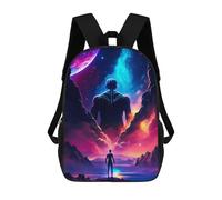 sinyumoney Sacs À Dos De 17 Pouces Celestial Man Sac D'école Imprimé En 3D Pour Garçons (primaire Et Collège)