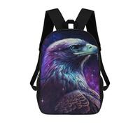 sinyumoney Sacs À Dos De 17 Pouces Cosmic Eagle Art Print-5 Sac D'école Imprimé En 3D Pour Garçons (primaire Et Collège)